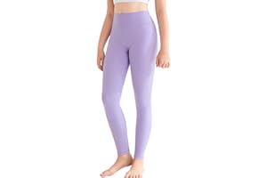 DOCUMO Girls Athletic Leggings Kids High Waist Lounge Stretch Sports Casual Pants Dance Workout Running Yoga Pants