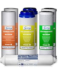 iSpring F7-GAC NSF Certified 1-Year Replacement Filter Cartridge Pack, 7-Count for Standard 5-Stage Reverse Osmosis (RO) Systems