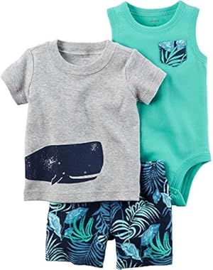 Carters Baby Boys 3-pc. Whale Layette Set