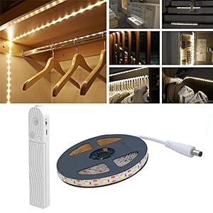 Luz de armario de sensor de movimiento, 2M 120 LED 4000K Tira de LED