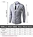 LTIFONE Mens Slim Fit Soft Cable Knit Shawl Collar Button Down Cardigan Sweater with Ribbing Edge(Grey,XL)