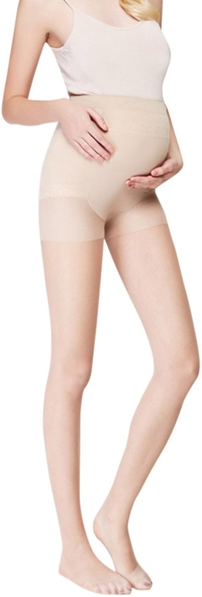 Koly Le Morceau Solide De Collant De Grossesse Chausse Des Collants Siamois Pour Des Femmes Enceintes Amazon Fr Vetements Et Accessoires