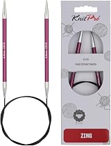 KnitPro Zing Fixed Circular Needles 24in 60cm 6.00mm