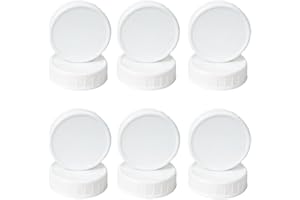 12Pcs White PP Plastic Mason Jar Lids, BPA Free 70mm Canning Jar Lids, Multi-Color Pastel - Reusable Storage Covers, Leak Pro