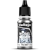 Vallejo Silver Model Color Paint, 17ml