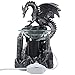 Mythical Winged Dragon Guarding Castle Electric Oil Warmer or Wax Tart Burner for Decorative Medieval & Gothic Decor Statues and Figurines As Aromatherapy Essential Scented Oil Gifts for Dragon Lovers