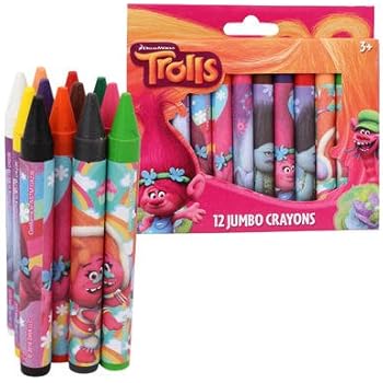 Download Amazon.com: Crayola; Trolls Creativity Tool Kit; Art Tools; Washable Markers, Crayons; Colored ...