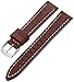 Hadley-Roma Men's MSM894RB-180 18-mm Brown Genuine Leather Watch Strap