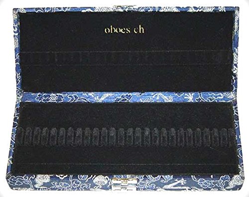 50-Reed Oboe Reed Case Silk (Blue/Silver)