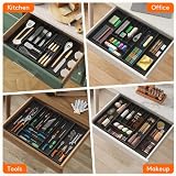 Lifewit Cutlery Drawer Organizer Expandable Tray 9 Compartments Knife Holder view 8