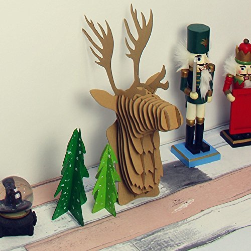 I\'m Charmer Cardboard Art Deer Head Wall Plaque