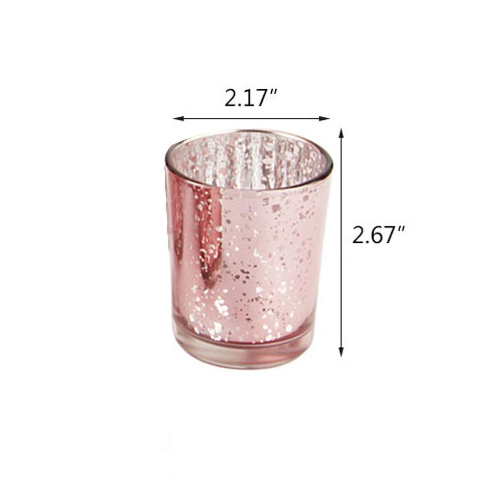 Votive Candle Holders Home Decor Shmilmh Pink Glass Candle Holder With Gold Line Set Of 24 Tea Candle Holder For Table Centerpiece Thanksgiving Decoration Wedding Tealight Holders Bulk Home Kitchen Candleholders