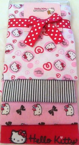 Hello Kitty 4 Flannel Baby Blankets