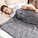 Anjee Weighted Blanket for Adult with Anxiety by Therapy, 20 lbs Autism Weighted Blanket for 150-200 lbs Persons, for Better Sleep and Stress Relief, Mother's Day Gift (60 x 80 Inches, Grey)