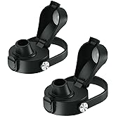 SYACOT Auto Spout Lid for Hydro Flask Wide Mouth Water Bottles, Replacement Top Spout Lid for HydroFlask Wide Mouth 12 oz 32 oz 40 oz, Chug Cap with Flexible Handle,Big Nozzle