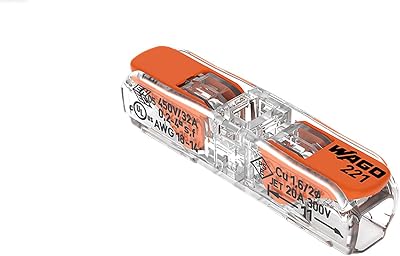 WAGO 221-2411 2 Conductor 4mm Terminal Block Connector with Lever Pack 10