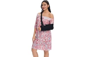 APRBARK Women's Magnetic Post Shoulder Surgery Dress Rotator Surgery Recovery Must Haves Hospital Gown Adaptive Clothing with Pockets