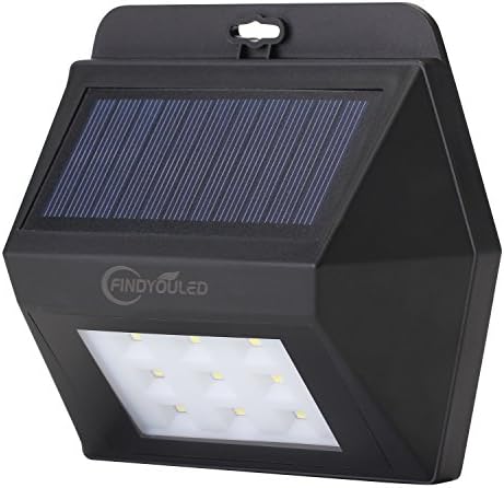 Radar Motion Sensor Solar Lights, Outdoor 9 LED Solar Wall Lights Waterproof Security Lamp for Garage Walkway Front Door Lighting