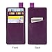 iPhone 8 Plus / iPhone 7 Plus Wallet Case, Leather Card Holder Cases for Women, 3 Hidden Credit Card Holder / ID Card Slot & Money Pockets, Protective Butterfly Flower Pattern Cover - Purple