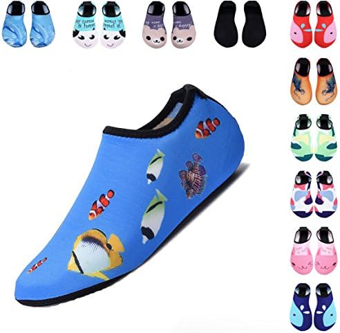 Water Shoes for Women Men Kids,YOOKOO Durable Sole Barefoot Water Skin Shoes Aqua Socks For Beach Pool Sand Swim Surf Yoga Water Aerobics