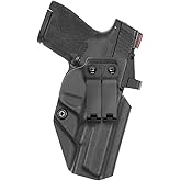 Tulster IWB Profile+ Kydex Holster in Right Hand fits: M&P Shield/Plus 4" 9/40 | Optic Compatible Inside The Waistband Appendix Concealed Carry