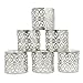 CB Accessories Napkin Ring Set of 24 Laser Cut Foil Paper for Table Decoration, Dinner Parties, Weddings, Special Events and Catering Services (Silver)