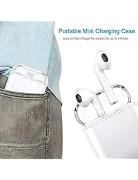 Auriculares inalámbricos, auriculares Bluetooth mini in ear auriculares, auriculares deportivos con verdaderos auriculares inalámbricos y funda de carga incorporada