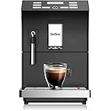 PENGJIE Dafino-205 Fully Automatic Espresso Machine, One touch Coffee Machine with Manual Milk Frother for Cappuccino & Latte