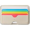 Caseology Folder Pop [Built-in Magnet Non-Slip Silicone pad] Vegan Leather Wallet Magnetic Card Holder Sleeve Compatible with Magsafe for iPhone 16, 15, 14, 13, 12 Series - Rainbow