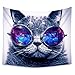 Luckey1 Popular Handicraft Tapestry Handmade Cool Cat Print Tapestries Wall Art Wall Hanging Tapestry 80in x 60in (Sunglasses Cat)