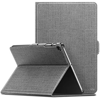 Infiland Samsung Galaxy Tab A 10.1 2019 Case, Multiple Angle Stand Cover Compatible with Samsung Galaxy Tab A 10.1 Inch Model SM-T510/SM-T515 2019 Release Tablet, Gray