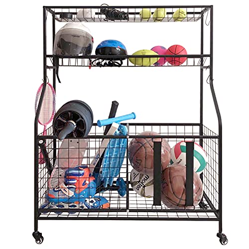 Omreid Garage Storage System, Garage Sports Equipment Oganizer With