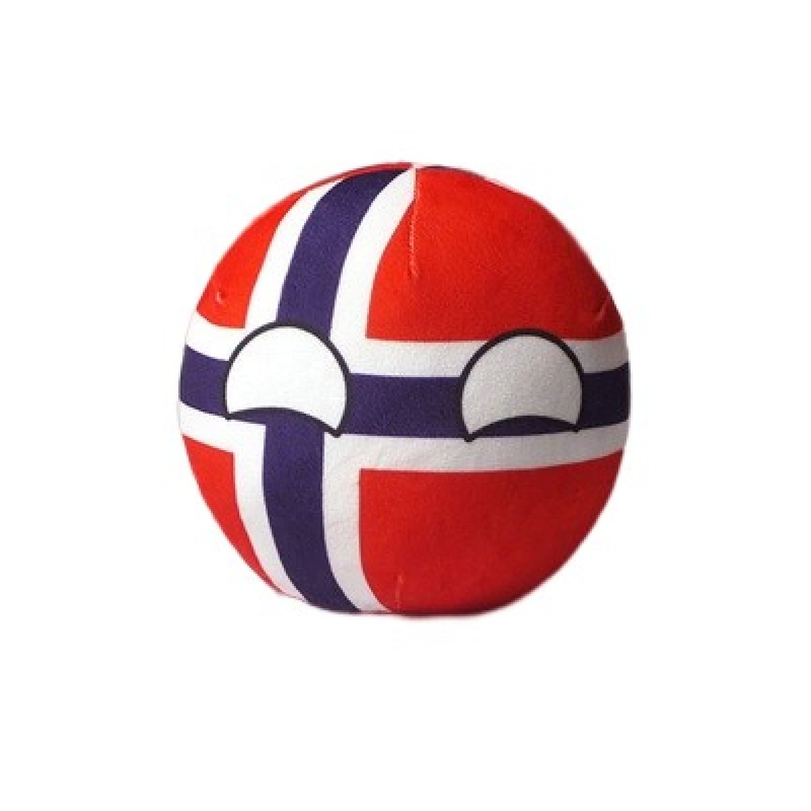 Bisavch Plushies Polandball 7.9 Inches Plush Toy Country Ball Anime Cosplay Mini Pillow Cushion Countryball Home Decor,Norway