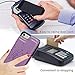 iPhone 7 Plus Wallet Case with Card Holder, iPhone 8 Plus Cover Premium PU Leather Kickstand Card Slots Shell Magnetic Clasp Skin for iPhone 7 Plus & 8 Plus, Purple