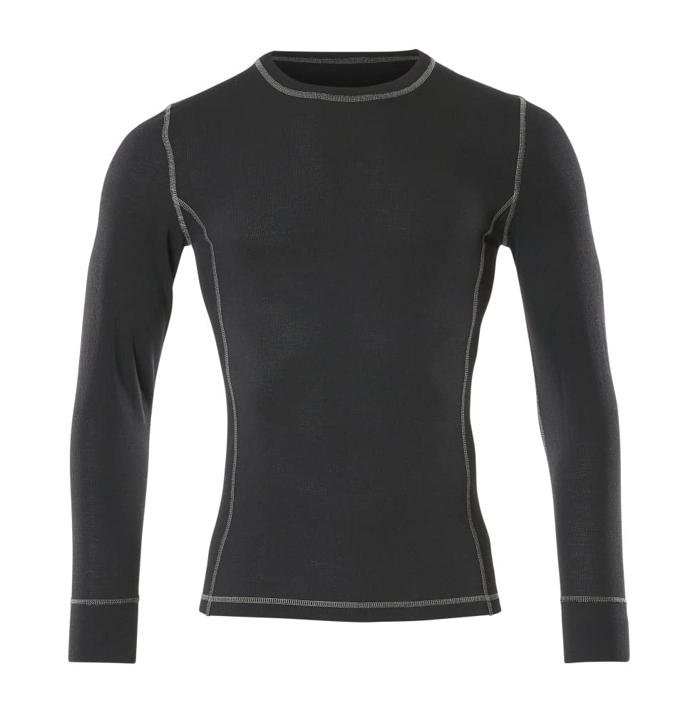 Mascot 50027-871-09 Logrono Crossover Moisture Wicking Extra Insulating Functional Under Shirt, Size 3XL, Black