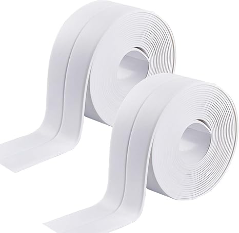 2 Pack Sealant Tape, Waterproof and Adhesive Bath Sealant Strip Caulk ...