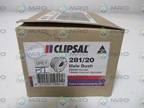 LOT OF 57 CLIPSAL 281/20 MALE BUSHNEW IN BOX