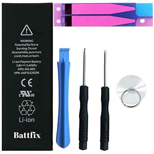 iPhone 6S Battery Replacement Kit : Holds Charge Premium Quality 0 Cycle 3.82V 1715mAh Li-ion with Repair Tools Set and Adhesive