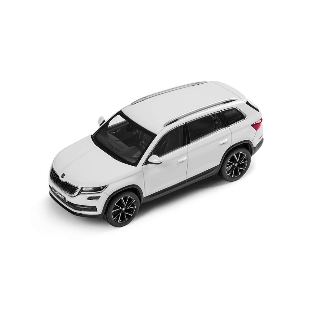Skoda 565099300S9R Kodiaq Model Car 1:43 Moon White Metallic Accessories Miniature