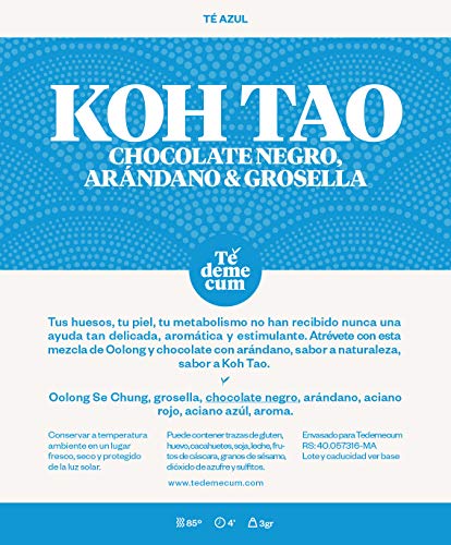 KOH TAO Gourmet 50gr. Blauer Tee Oolong Se Chung, Johannisbeere, dunkle Schokolade, Blaubeere, rote Kornblume, blaue… – Bild 3