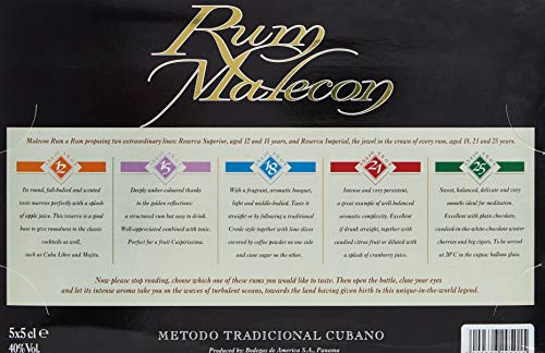Rum Malecon Reservas Miniset mit Geschenkverpackung (5 x 0.05) – Bild 6