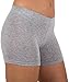Sexy Basics Women's 6 Pack Cotton Stretch Light Weight Boyshort Boxer Brief Undershorts (6 Pack- Black/White/Navy/Nude/Charcoal/Grey, Large)