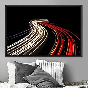 signwin Framed Canvas Wall Art Light Exposure Colorful...