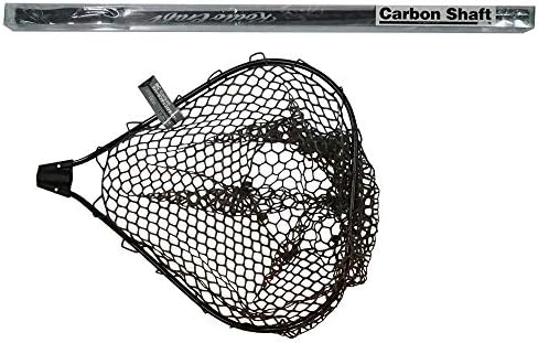 Rodiocraft ロデオクラフト ランディングネット Rcカーボンラバーランディングネット ブラック カーボン シルバー