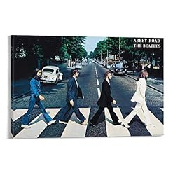NENBN Poster sur toile The Beatles – Décoration murale moderne pour chambre à coucher – 20 x 30 cm - Les Beatles, Paul McCartney, John Lennon, RIngo Starr, George Harrison