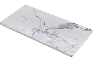 SANODESK Universal Tabletop 48"x24"x1" Thickness One-Piece Table Top Rectangular Particle Board for Standing Desk and Home Office Countertop DIY,Marble Grey Desk Top