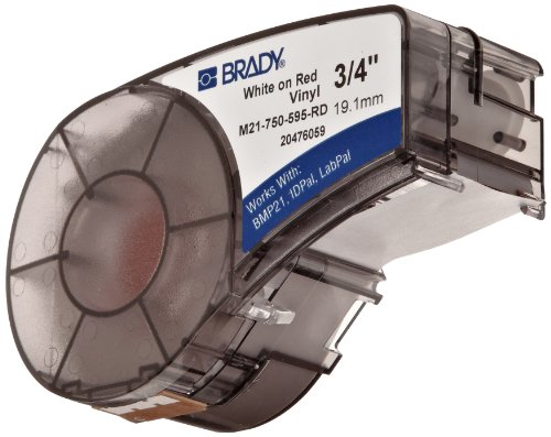Brady M21-750-595-RD BMP21 Tape B- 595 Indoor/Outdoor Vinyl Film Size: 3/4