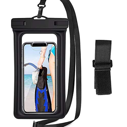 HUAG Floating Waterproof Phone Pouch, Universal Floatable Phone Case