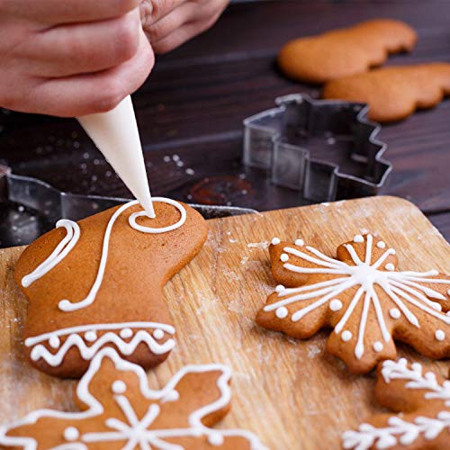 Christmas Cookie Cutters , RUCKAE 11-Piece Holiday Cookie Cutters Set, Christmas Tree, Christmas Socks,Snowman,Snowflake,etc,Cookies Molds for DIY Baking Cake Craft Pastry Bakeware Decoration