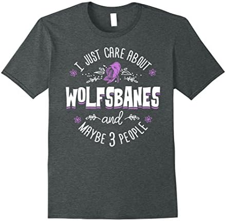 Mens Wolfsbanes T-Shirt - I Just Care About Wolfsbanes XL Dark Heather